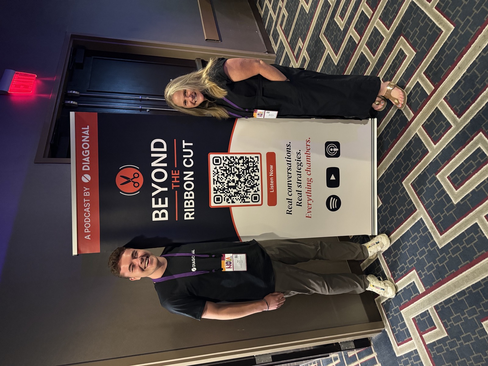 Beyond the Ribbon Cut podcast banner at the ACCE 2026 Annual Convention in New Orleans